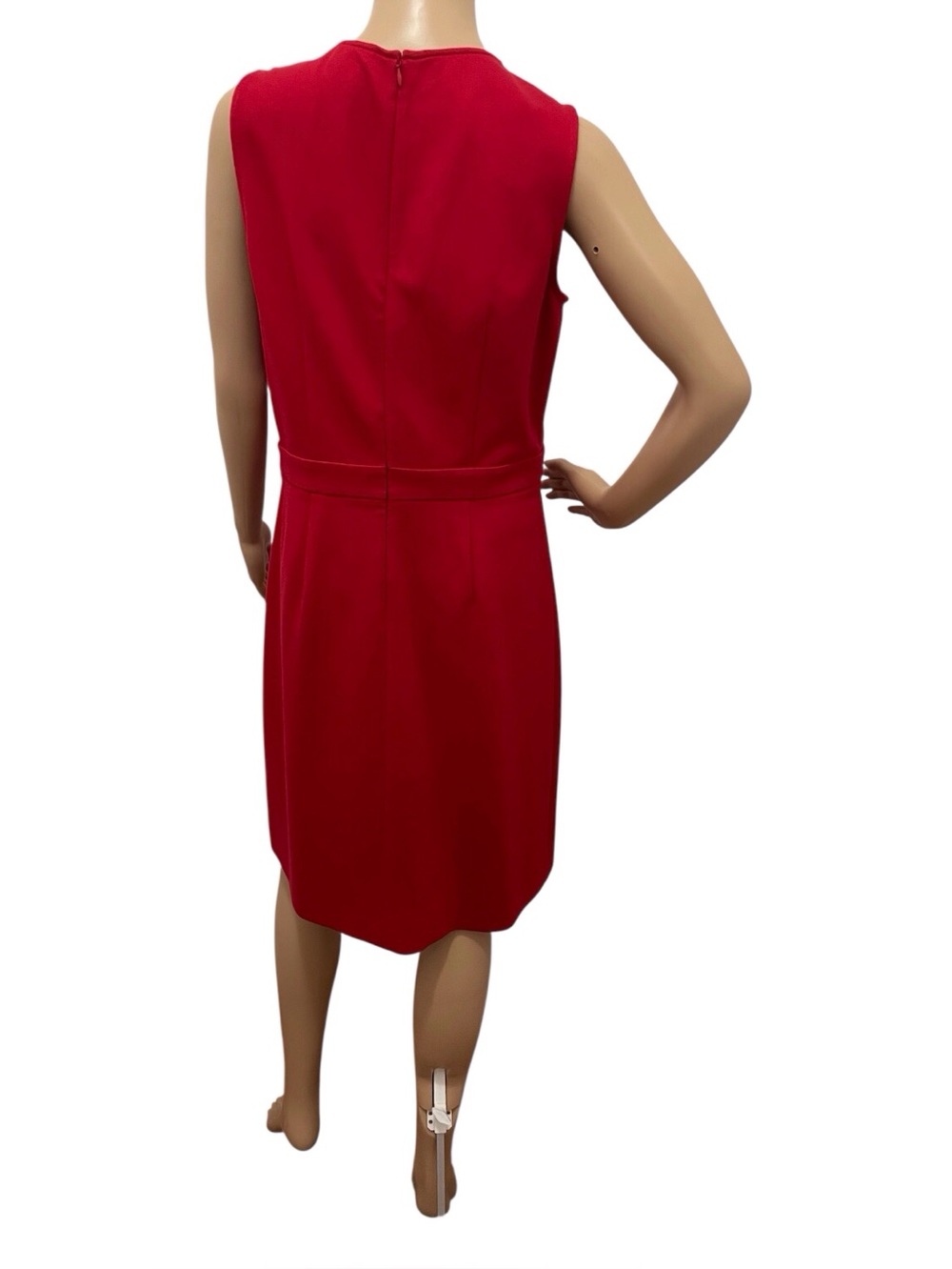 Brooks Brothers Red Sleeveless Ruffle Trim Dress, M. - Picture 6 of 9